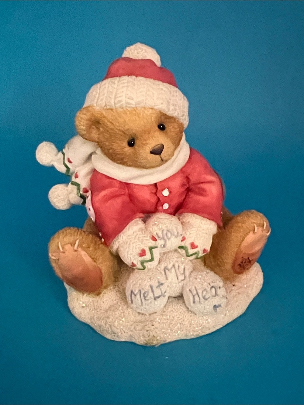 1997 Cherished Teddies TED “Snow fun when you’re not afraid” figurine